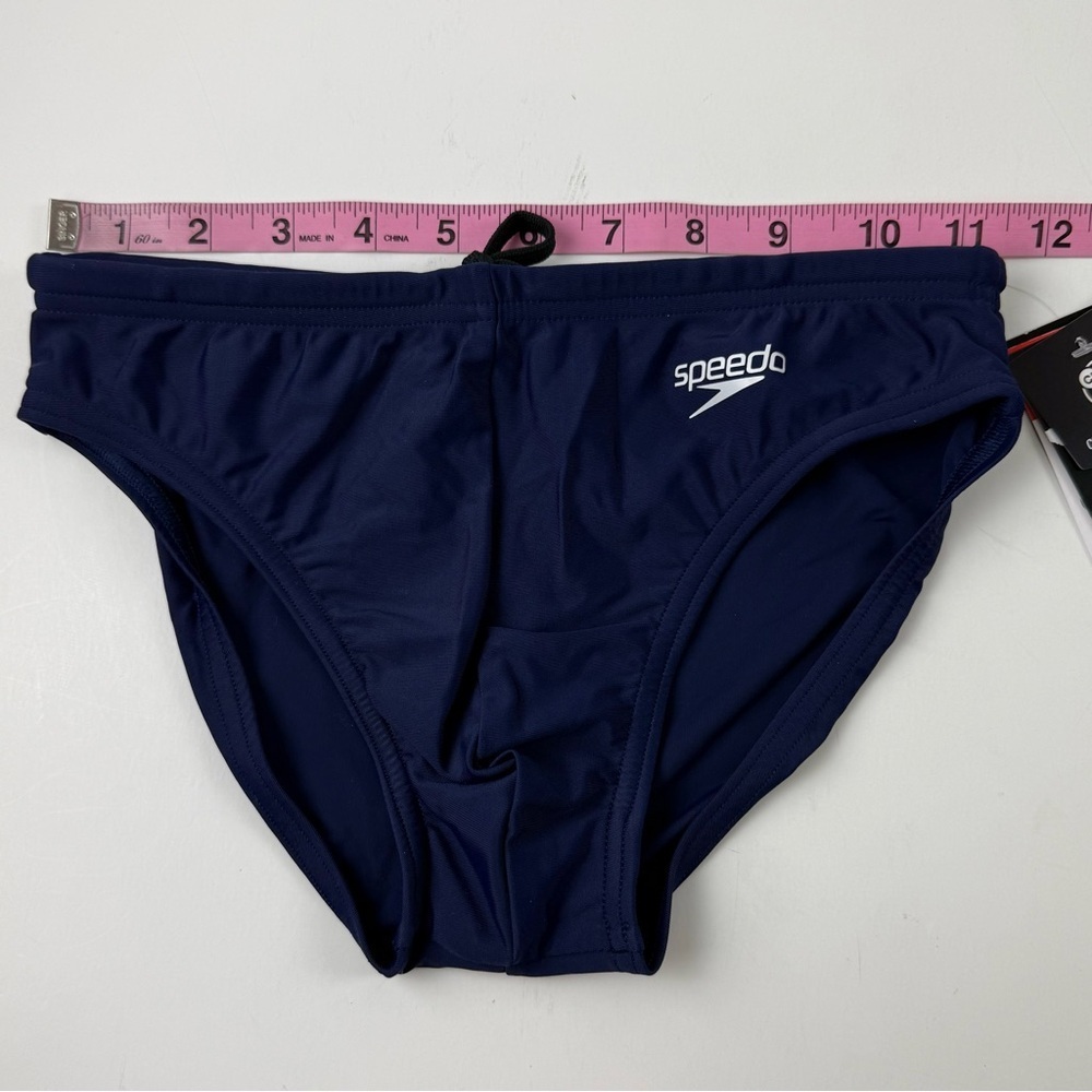 Speedo Endurance Swimwear Mens 28 Navy Blue NWT - Picture 7 of 8